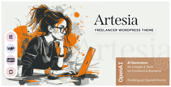 Artesia - Freelancer WordPress Theme Logo